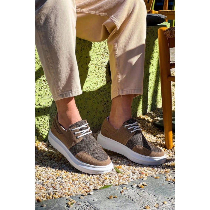 TAVSİYE EDİLEN GÜVENLİ SATICI KB-042  Kuback  Bağcıklı Taba Günlük Erkek Ayakkabı