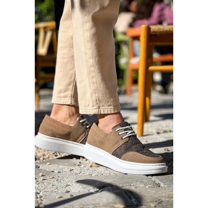 TAVSİYE EDİLEN GÜVENLİ SATICI KB-042  Kuback  Bağcıklı Taba Günlük Erkek Ayakkabı