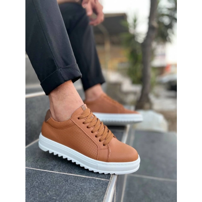 TAVSİYE EDİLEN GÜVENLİ SATICI KB-DX2 Kuback Taba Deri Günlük Erkek Ayakkabı