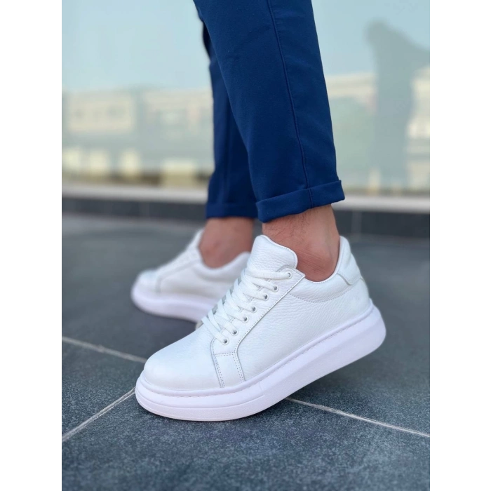 TAVSİYE EDİLEN GÜVENLİ SATICI KB-DX46 Kuback Beyaz Deri Günlük Erkek Ayakkabı