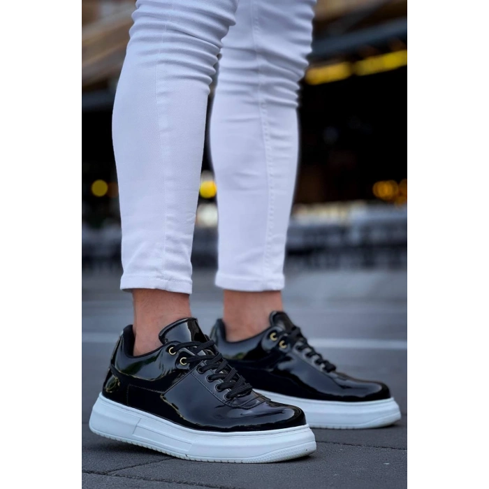 TAVSİYE EDİLEN GÜVENLİ SATICI KB-X20 Kuback Siyah Rugan  Günlük Erkek Ayakkabı