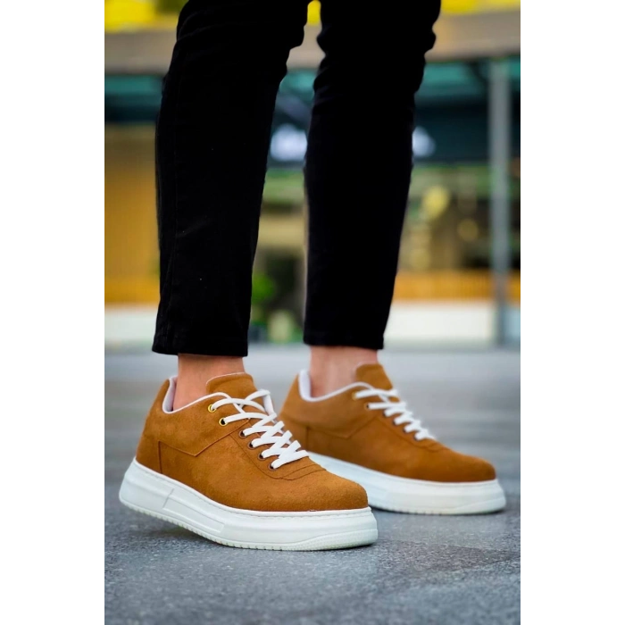 TAVSİYE EDİLEN GÜVENLİ SATICI KB-X20 Kuback Taba Süet  Günlük Erkek Ayakkabı