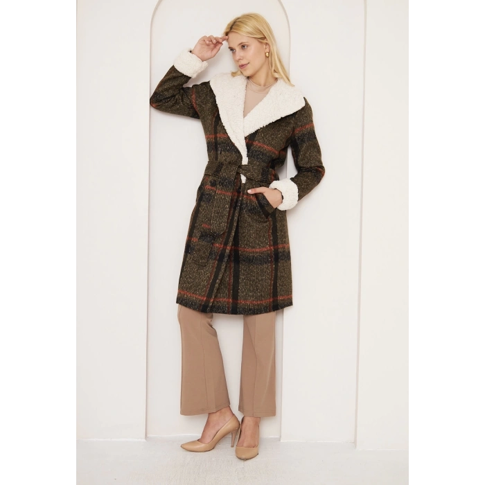 TAVSİYE EDİLEN GÜVENLİ SATICI KÜRKLÜ EKOSE KABAN