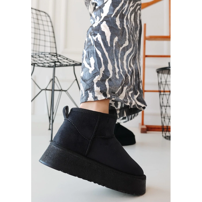 TAVSİYE EDİLEN GÜVENLİ SATICI Linne Siyah Süet Bot