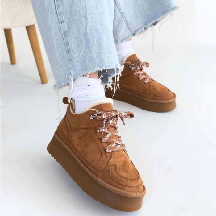 TAVSİYE EDİLEN GÜVENLİ SATICI Muden Taba Süet Bağcıklı Bot