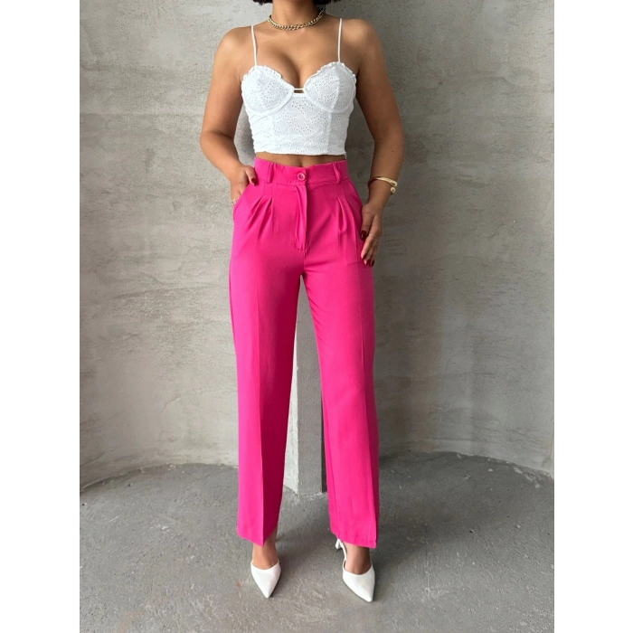 TAVSİYE EDİLEN GÜVENLİ SATICI Palazzo fuşya pantolon