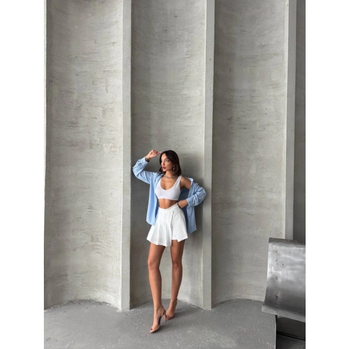 TAVSİYE EDİLEN GÜVENLİ SATICI Pliseli şort etek