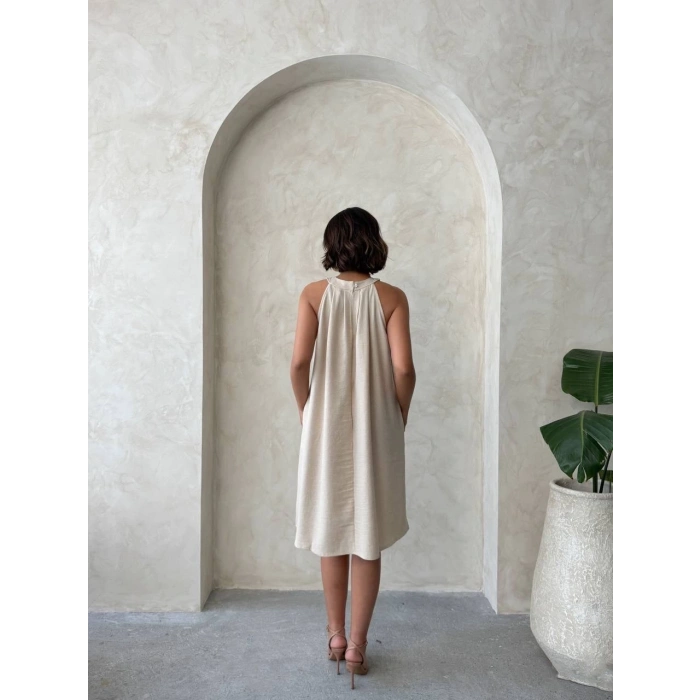 TAVSİYE EDİLEN GÜVENLİ SATICI Salaş keten elbise