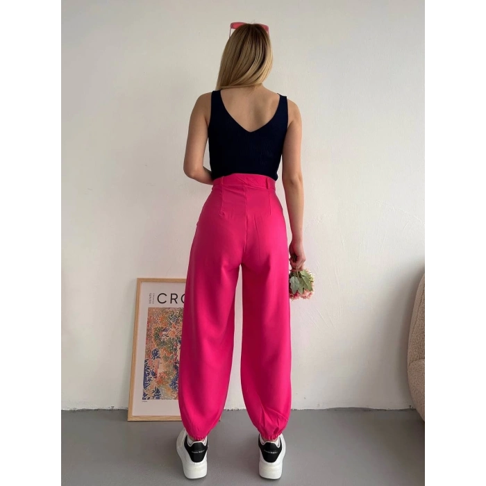 TAVSİYE EDİLEN GÜVENLİ SATICI Şalvar pantolon fuşya s23202