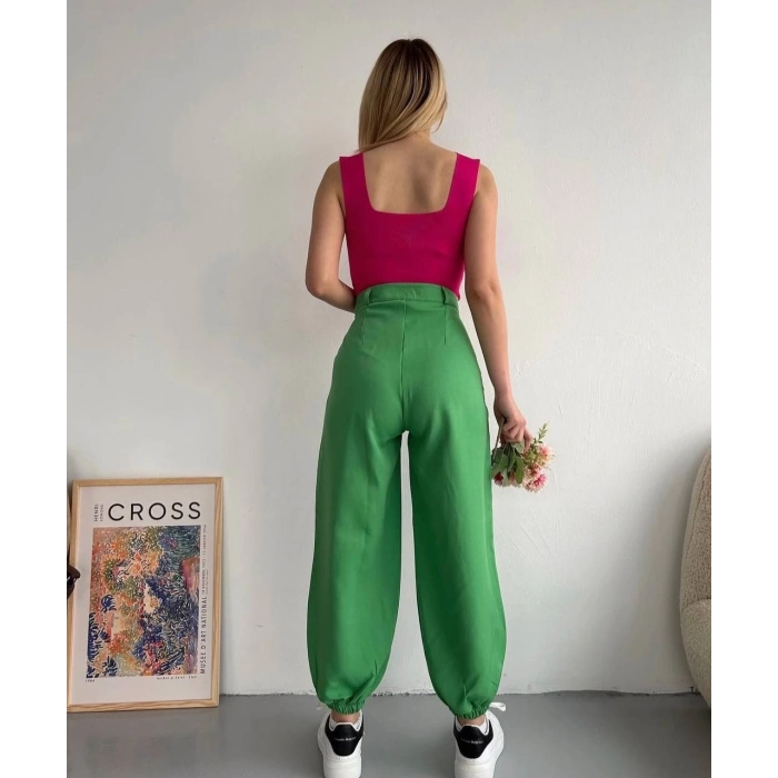 TAVSİYE EDİLEN GÜVENLİ SATICI Şalvar pantolon yeşil s23202