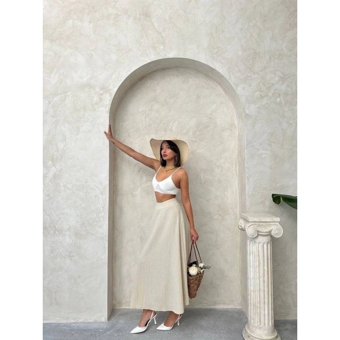 TAVSİYE EDİLEN GÜVENLİ SATICI Uzun astarlı etek