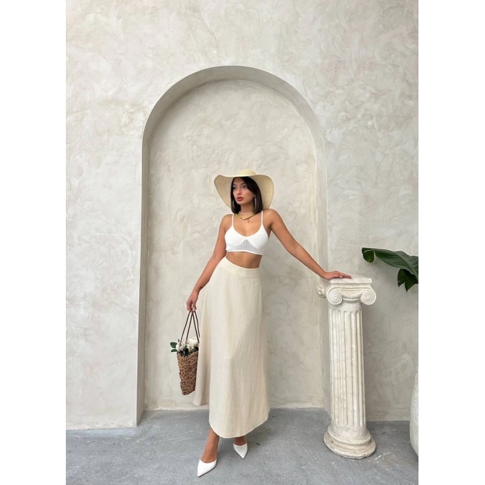 TAVSİYE EDİLEN GÜVENLİ SATICI Uzun astarlı etek