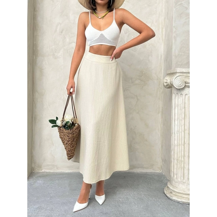 TAVSİYE EDİLEN GÜVENLİ SATICI Uzun astarlı etek