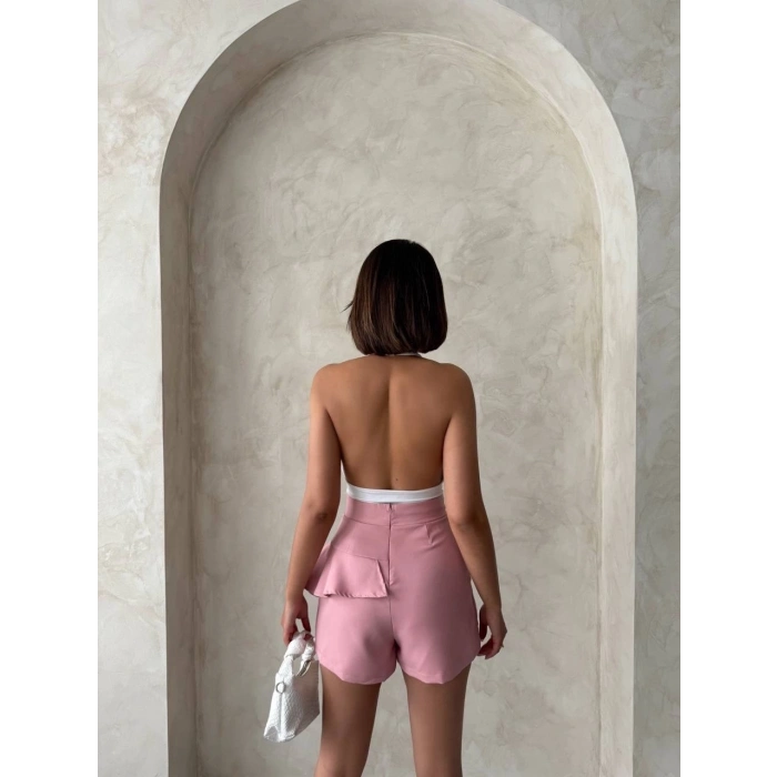 TAVSİYE EDİLEN GÜVENLİ SATICI Valonlu fırfırlı şort s24683