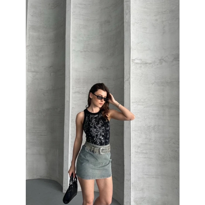 TAVSİYE EDİLEN GÜVENLİ SATICI Varaklı bluz