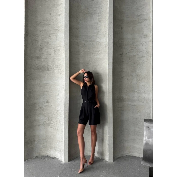 TAVSİYE EDİLEN GÜVENLİ SATICI Yakalı şort tulum