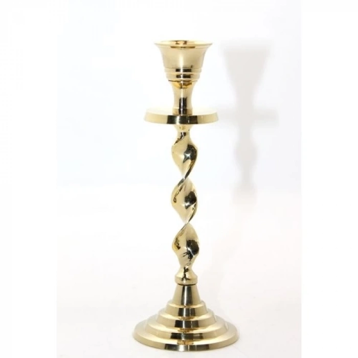 Tekli Pirinç Şamdan Model 2