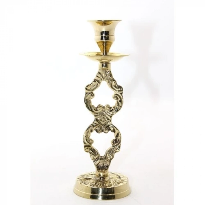 Tekli Pirinç Şamdan Model 4