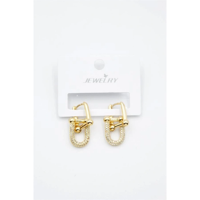 Tf Zincir Küpe - Altın