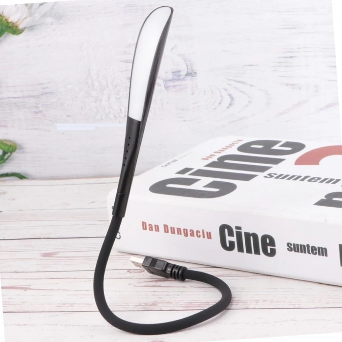 USB Girişli 14 Ledli 3 Kademeli Dokunmatik Masa/Kitap Okuma ası Ledi Siyah