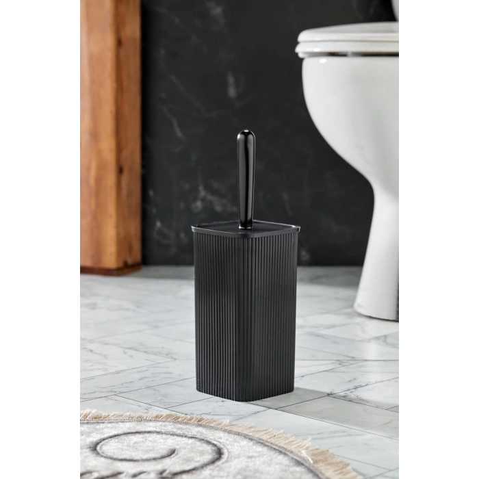 WC Fırçası & Tuvalet Fırçası Siyah 2 Parça