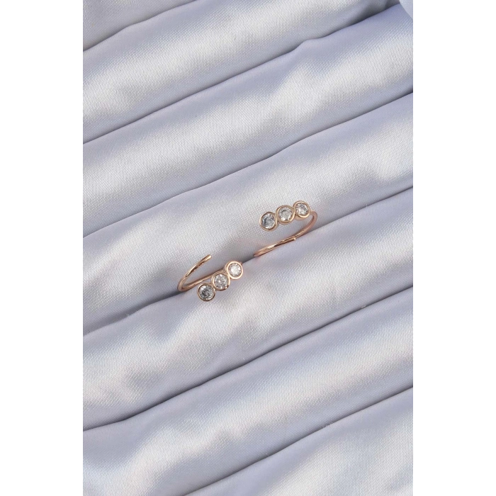 Xuping Rose Renk Zirkon Taşlı Su Yolu Küpe