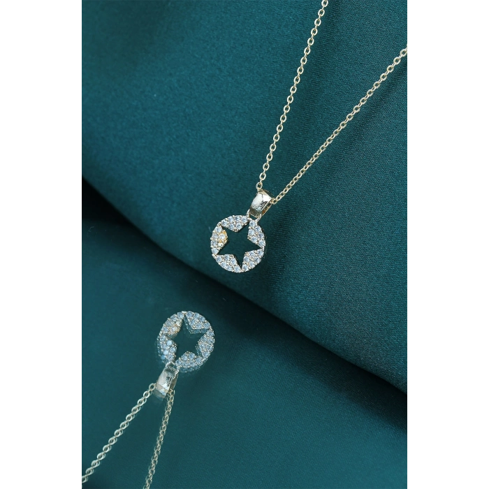 Yıldız Tasarım Gold Renk Kadın Kolye