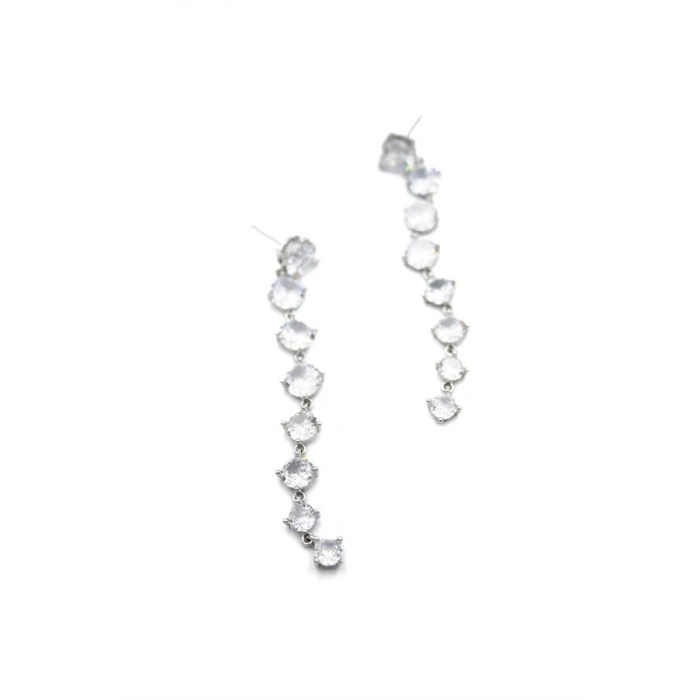 Zirkon Taşlı Küpe - Gümüş