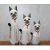 Ahşap 3lü Kedi Seti 50 Cm Okas:1