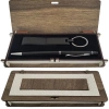 Ahşap Kutulu Siyah Kalem Ve Anahtarlık Set