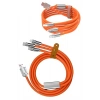 ÇOK SATAN 120W 3 İn 1 Uyumlu Silikon Şarj Kablosu Hızlı Şarj Kablosu