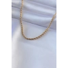 ÇOK SATAN 316L Çelik Gold Renk Burgu Model 45 cm Kadın Kolye