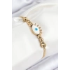 ÇOK SATAN 316L Çelik Göz Charm Model Gold Renk Kadın Bileklik