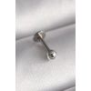 ÇOK SATAN 316L Çelik Gümüş Renk Topçuk Piercing