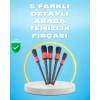 ÇOK SATAN 5li Araba Temizlik Fırçaları-Farklı Boyutlu Fırçalarla Derinlemesine Temizlik