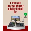 ÇOK SATAN 5’i 1 Arada Mobil Oyun Seti Klavye Mouse Dönüştürücü iOS & Android