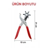 ÇOK SATAN 6 Başlıklı Döner Kemer Delme Aleti Metal Delik Açıcı Pense, Deri Kanvas Kemer Delme Makinesi