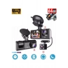 ÇOK SATAN 64GB Araç İçi Kamera 3 Kameralı (Yol + Araç İçi+ Arka) FHD Video Kayıt Mikrofonlu Türkçe CC-33