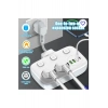 ÇOK SATAN Akım Korumalı 2’li Ayrı Anahtarlı Priz, 2x Priz, 3x Usb, 1x Type-c, 2 Mt Kablo, Hızlı Şarj