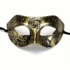 ÇOK SATAN Altın Eskitme Yüz Maskesi - Antik Tarz Balo Maskesi