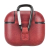 ÇOK SATAN Apple AirPods 3.nesil Uyumlu Deri Kılıf Juni AA4 Kırmızı
