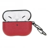 ÇOK SATAN Apple AirPods Pro Uyumlu Deri Kılıf Juni ERC2 Kırmızı