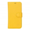 ÇOK SATAN Apple iPhone 13 Pro Uyumlu Deri Cüzdanlı Kılıf Limon Sarı