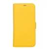 ÇOK SATAN Apple iPhone 13 Uyumlu Deri Cüzdanlı Kılıf Limon Sarı