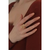 ÇOK SATAN Ayarlanabilir Gold Renk Yılan Yüzük