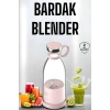 ÇOK SATAN Bardak Blender Smoothie Meyve Sıkacağı Şarjlı Cam Taşınabilir