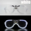 ÇOK SATAN Beyaz Led Işıklı Parti Gözlüğü - Neon Glow Şerit Gözlük 3 Modlu
