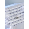 ÇOK SATAN BFS 316L Çelik Gümüş Renk Zirkon Taşlı Kalp Model Kadın Kolye