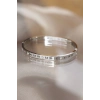 ÇOK SATAN BFS 316L Çelik Roma Rakamlı Silver Renk Bilezik Kelepçe