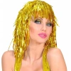 ÇOK SATAN BFS Altın Sarısı Işıltılı Metalize Parti Peruğu